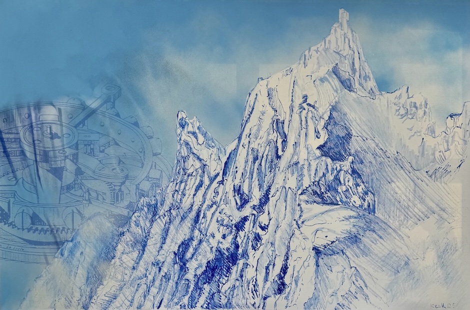 kleinerCountless seconds, leaving behind craggy traces , 80x120cm